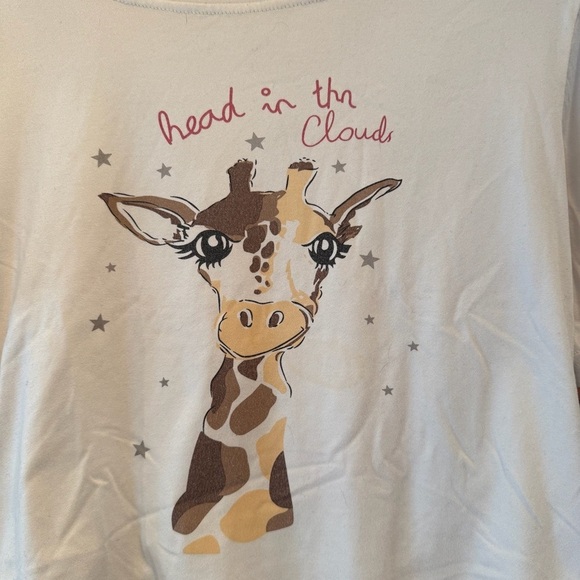 Giraffe Print “Head in the Clouds” women’s pajama set Sz S - Picture 3 of 6